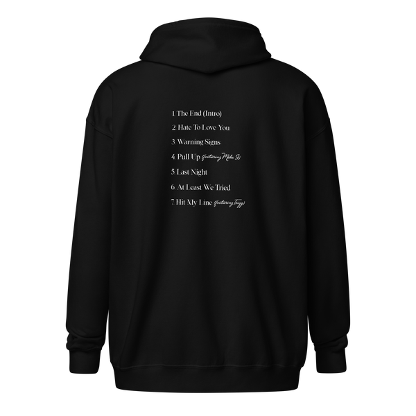The Thinnest Line 3 zip hoodie