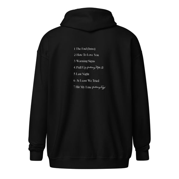 The Thinnest Line 3 zip hoodie