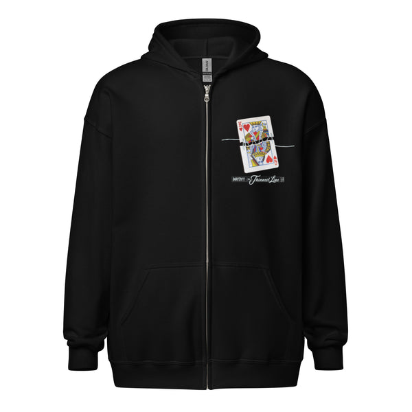 The Thinnest Line 3 zip hoodie
