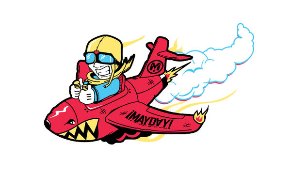 ¡MAYDAY! Plane Pin (Large)