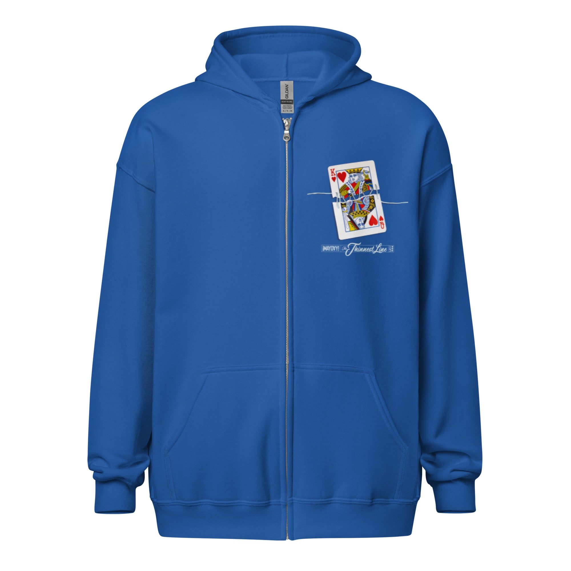 [teket] / ☆ 25SS Tilted Zip-Up Hoodie / Blue The Thinnest Line 3 zip hoodie – TheMaydayShop